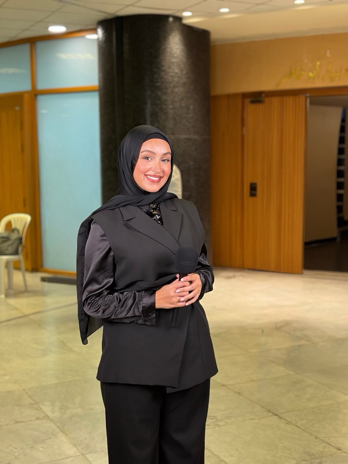 Dania Alawieh working in digital media production